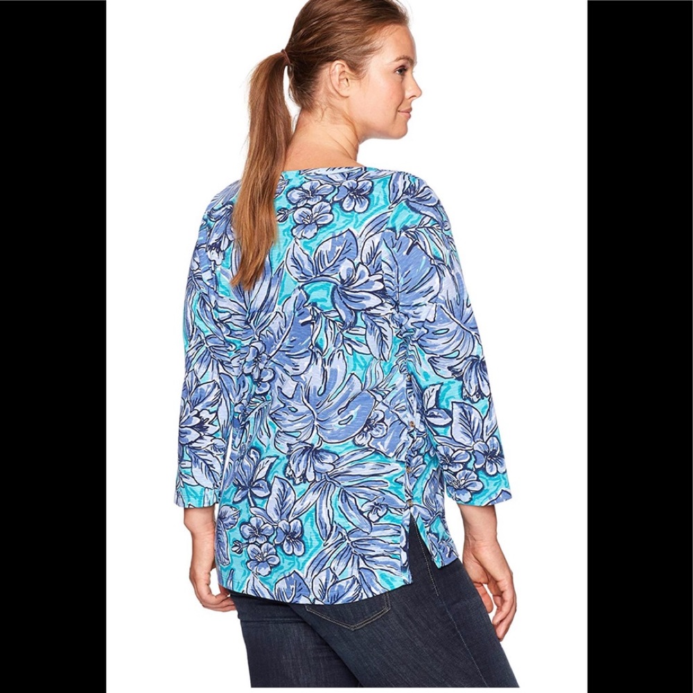 NEW Caribbean plus 3/4 sleeve top sz 1X